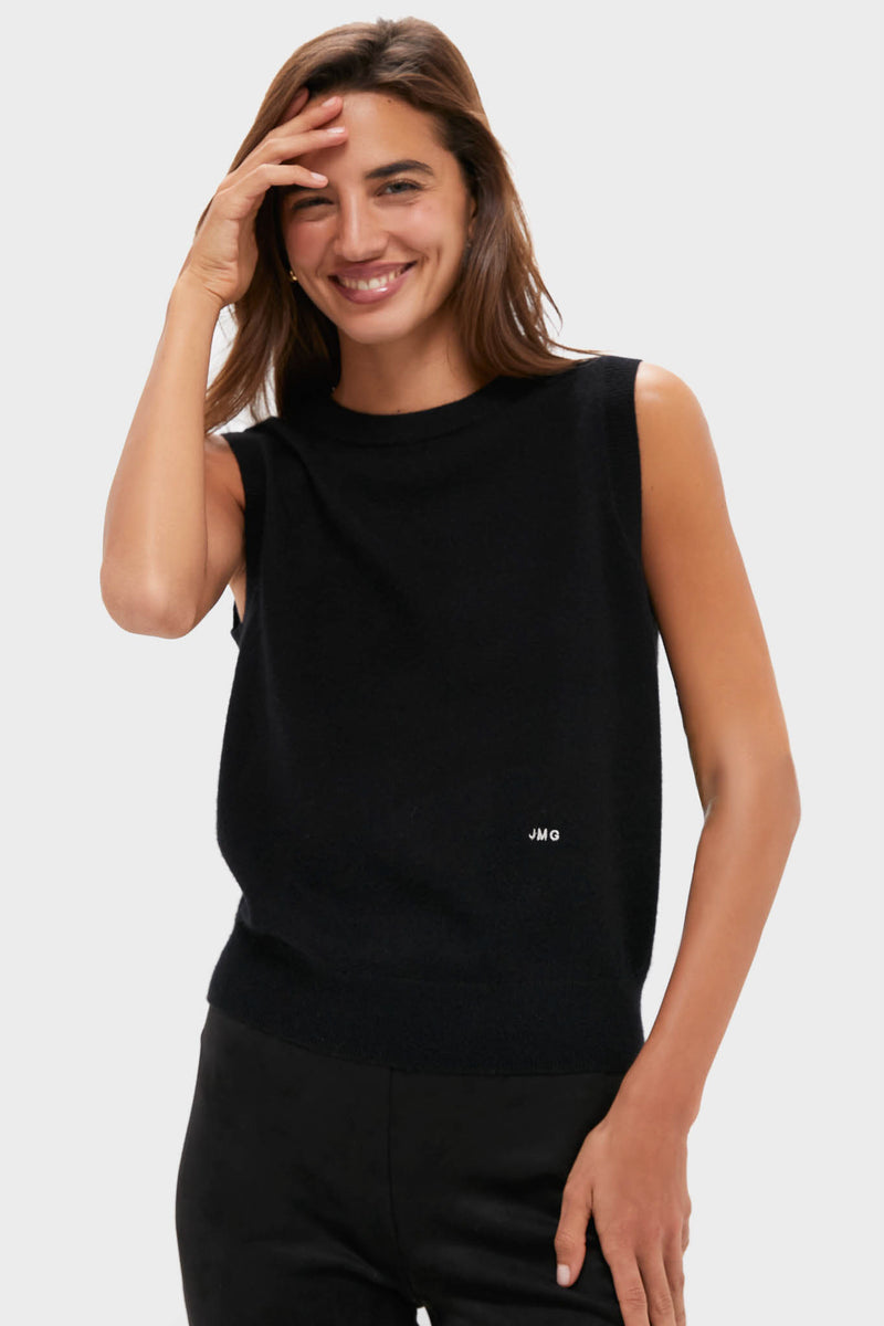 Black Cashmere Shell