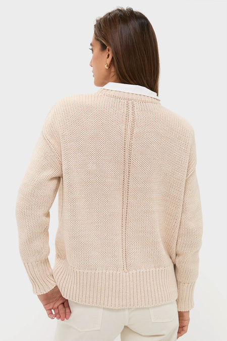 Sandstone Cotton Cliff Crewneck Sweater