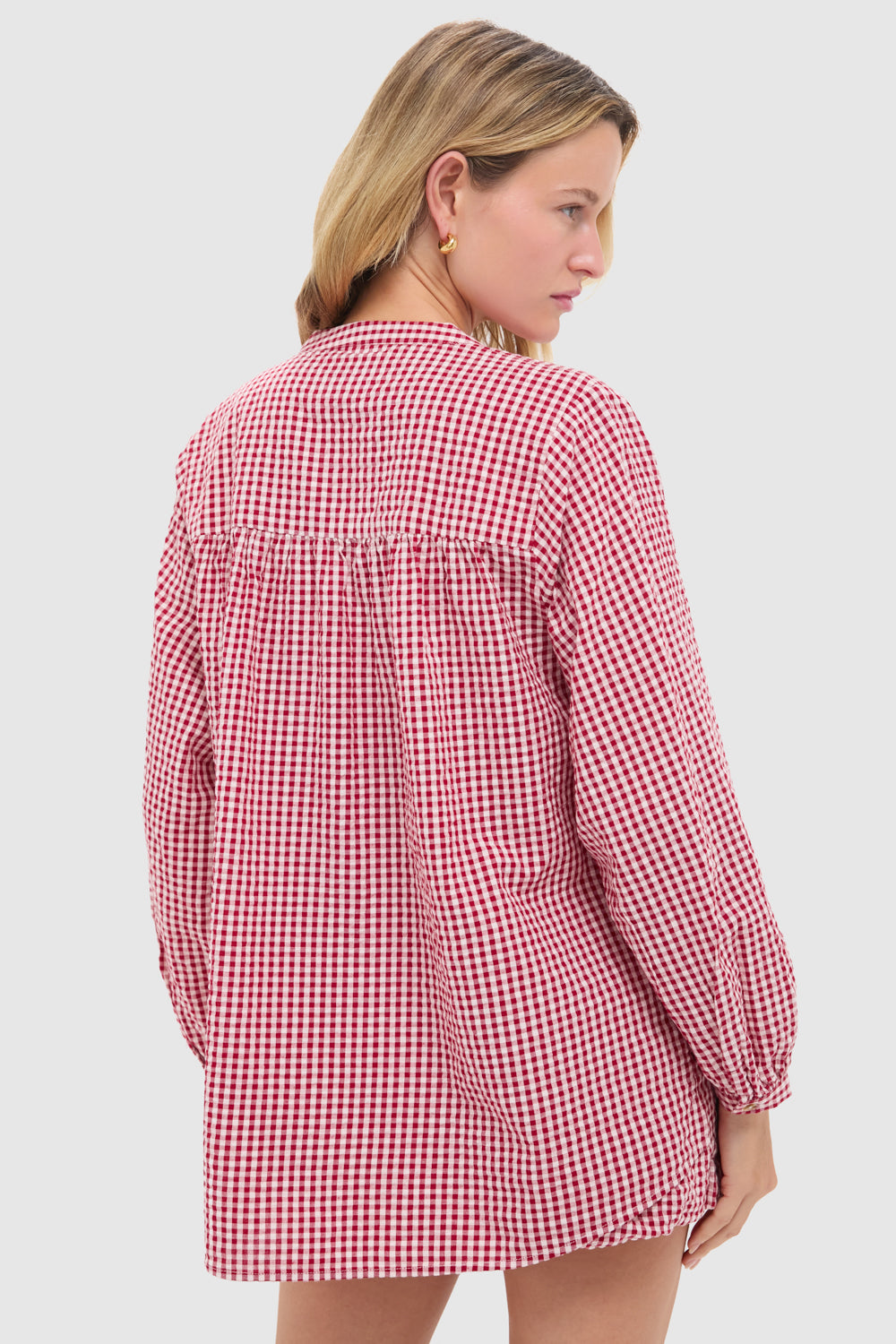 Red Gingham Mira Shirt