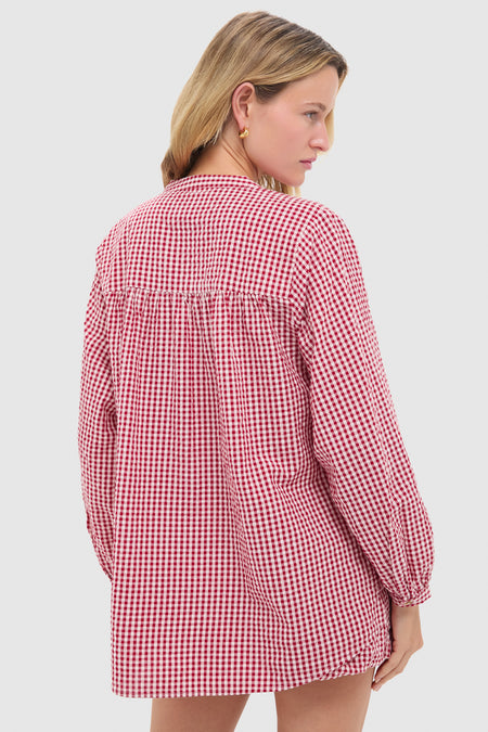 Red Gingham Mira Shirt