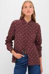 Night Print Crepe Shirt