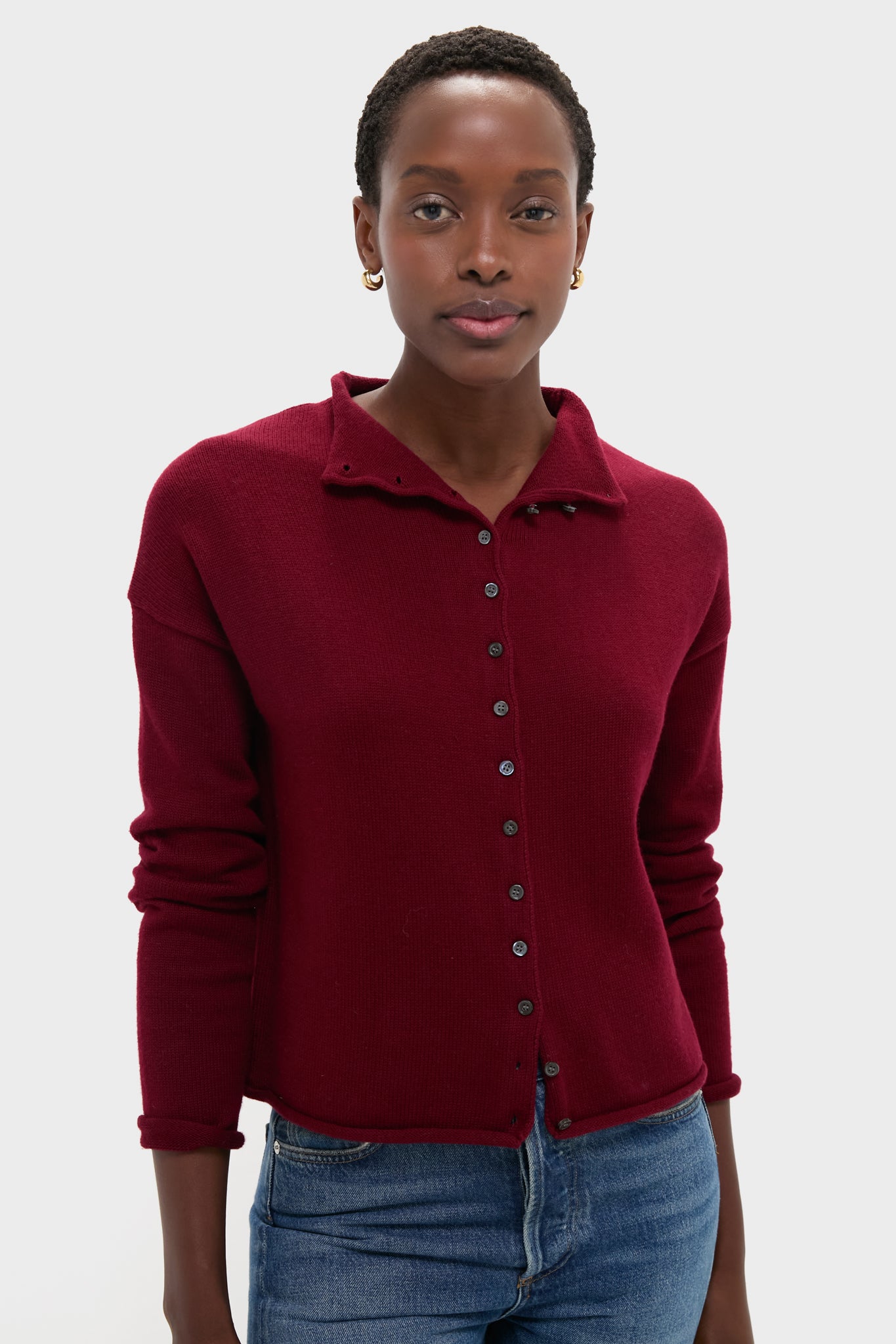 Merlot Taylor Cardigan | Alex Mill