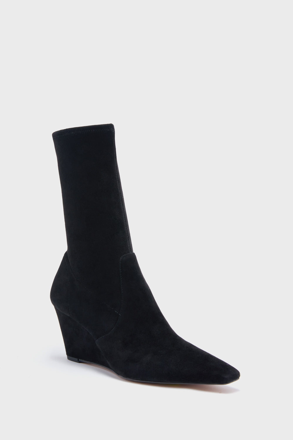 Black Suede Delta Wedge Boots Tuckernuck Shoes