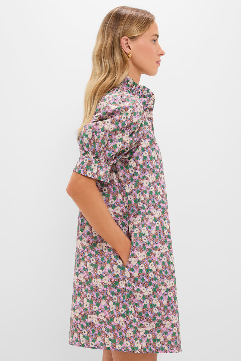 Purple Multi Floral Louisa Mini Dress