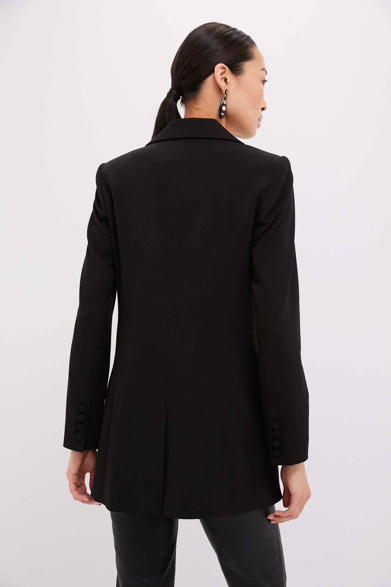 Zara Satin Lapel Blazer Womens Black Satin Blazer Illusion Classic Tailored Blazer Black Black L Zara Satin Lapel Blazer Womens Black Satin Blazer Illusion Classic Tailored Blazer Black Black L
