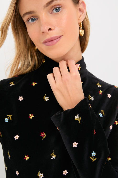 Black Onyx Romy Bouquet Dress