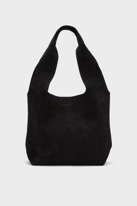 Black Suede Veronica Beard Sling Bag