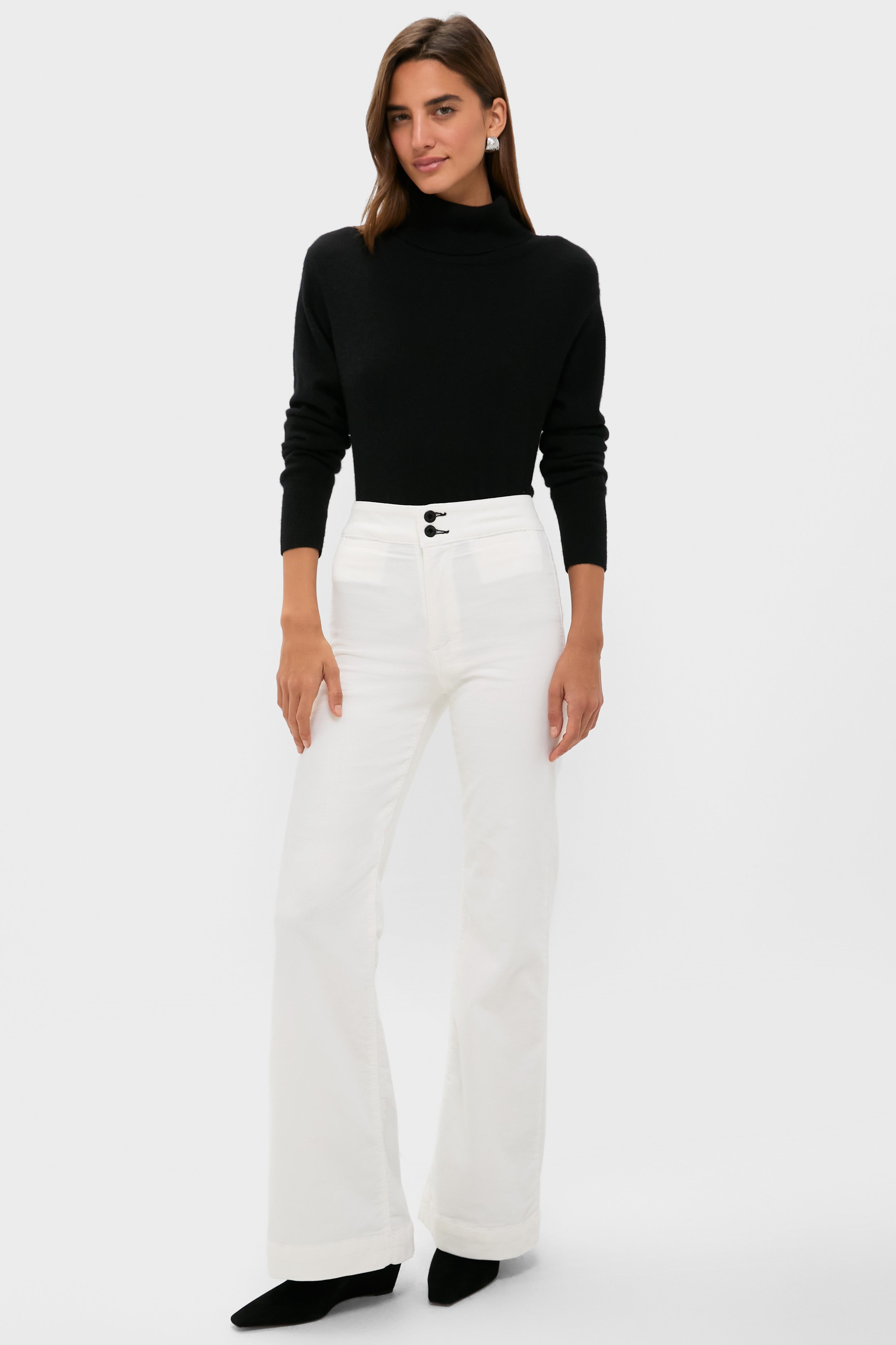 Eggshell Brighton Corduroy Wide Leg | ASKK NY
