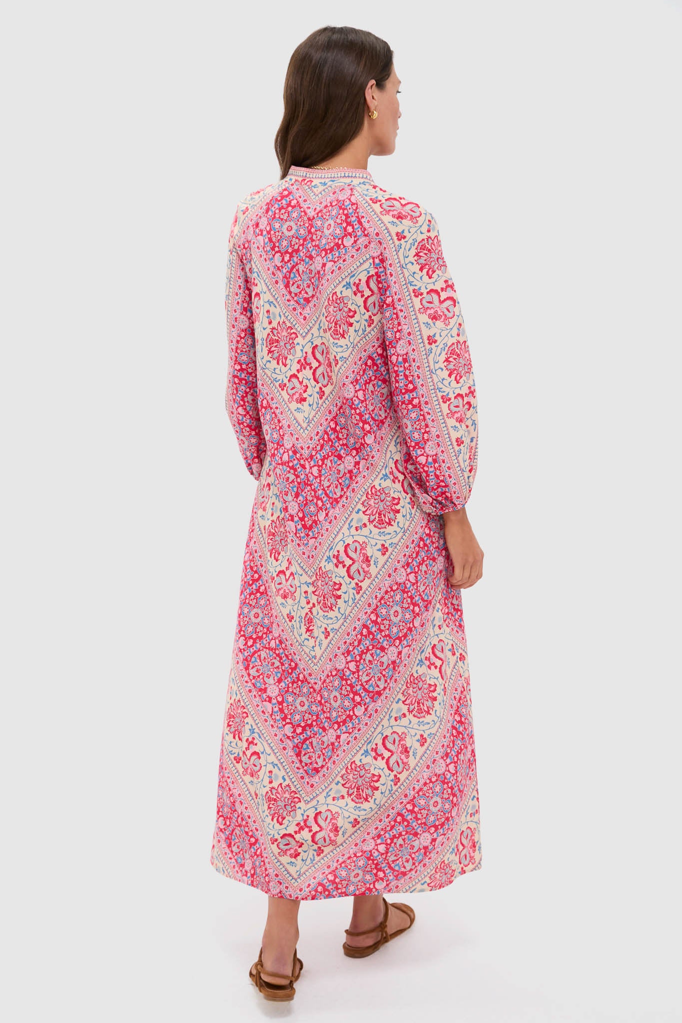 Cerise Chevron Maryse Caftan