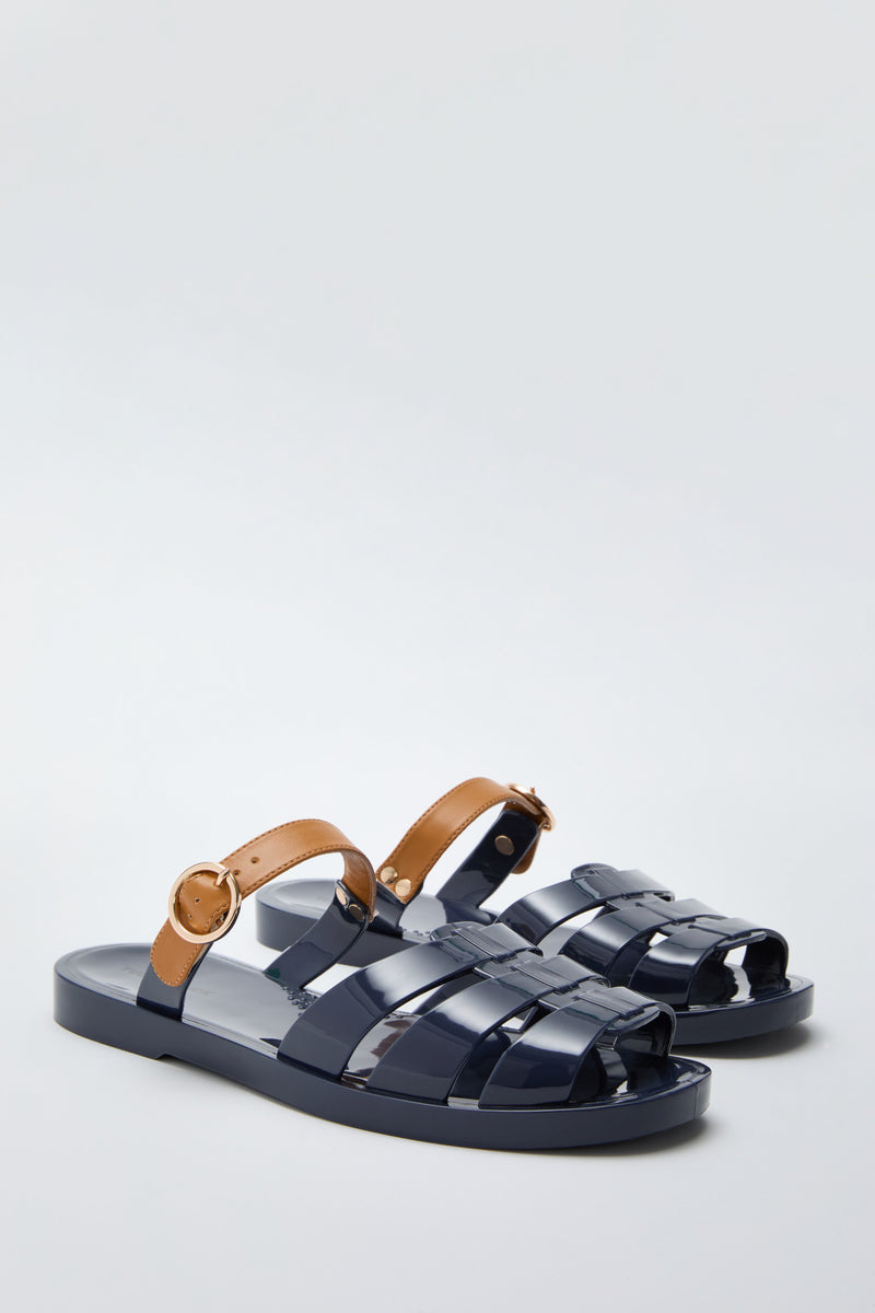 Cath Riley Sandals Navy Riley Jelly Sandals | Tuckernuck | Tuckernuck Shoes