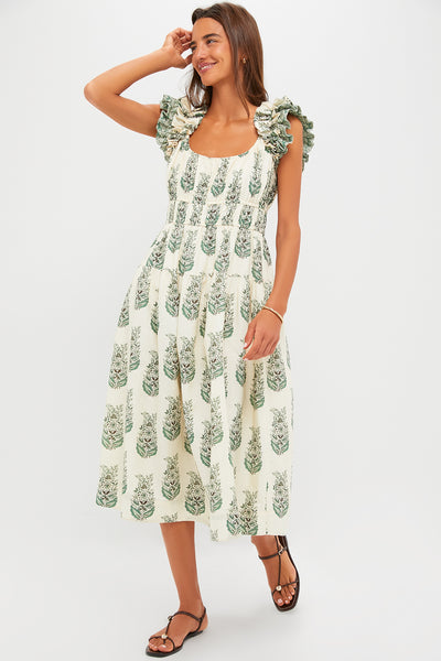 Jade Terrace Cotton Linen Liana Dress