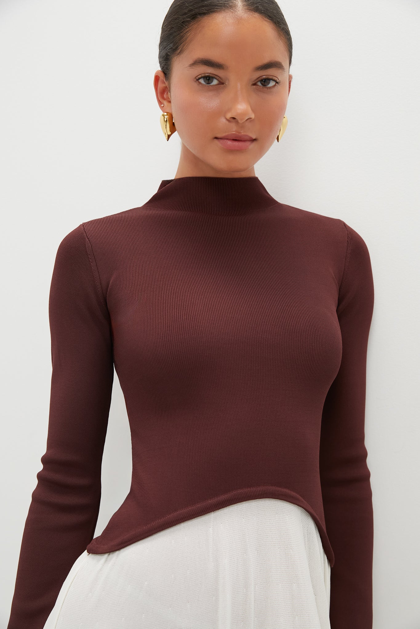 Raisin Brown Soglio Long Sleeve Maxi Dress