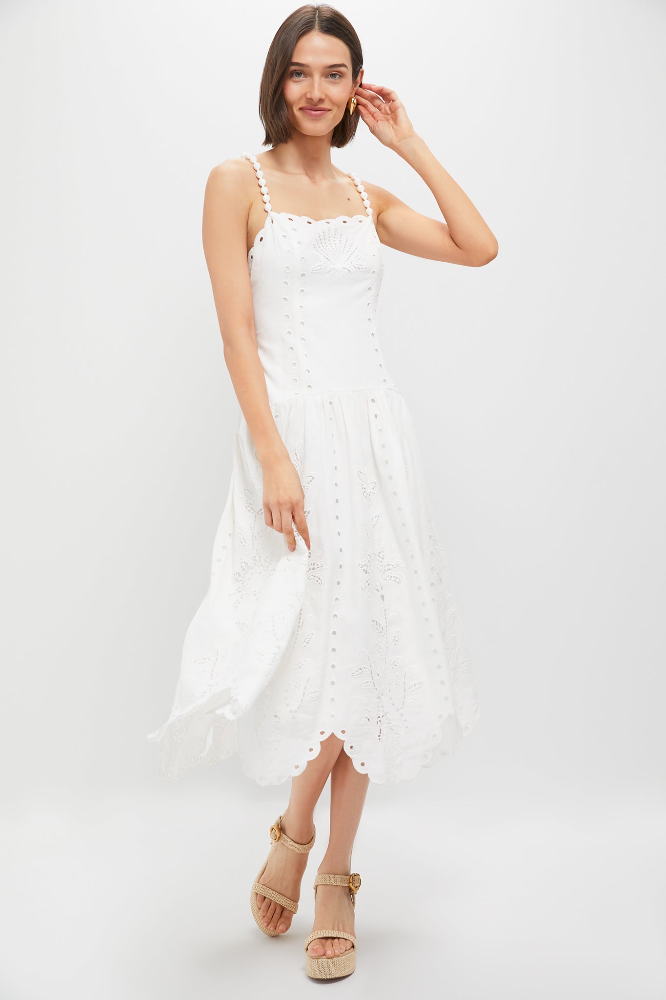 Off-White Richilieu Midi Dress