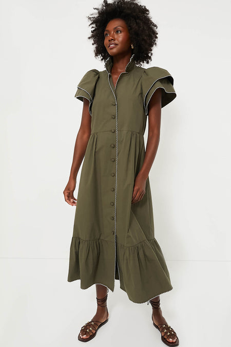 Olive Green Alice Dress Tuckernuck - Main Image