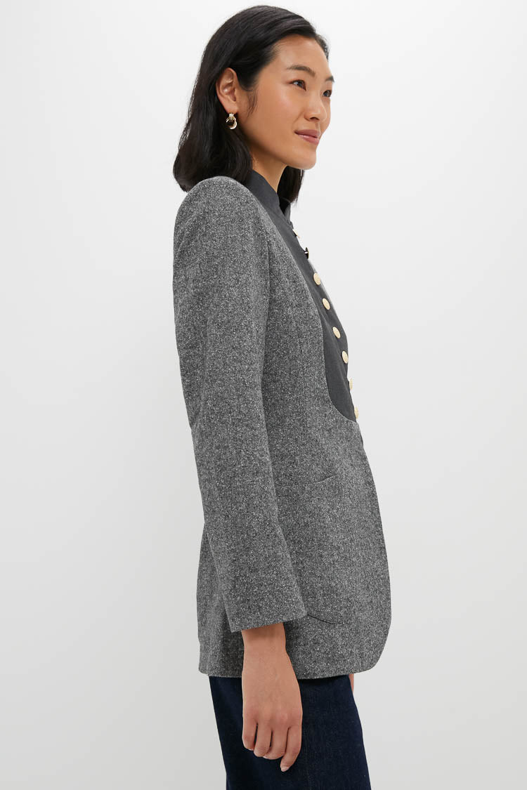 Speckled Grey Jenny Flannel Jacket | DESTREE | Tuckernuck