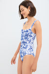 Blue Toile Adelaide One Piece