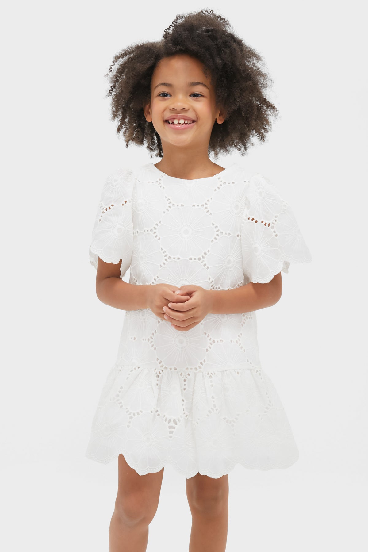 White Eyelet Dress