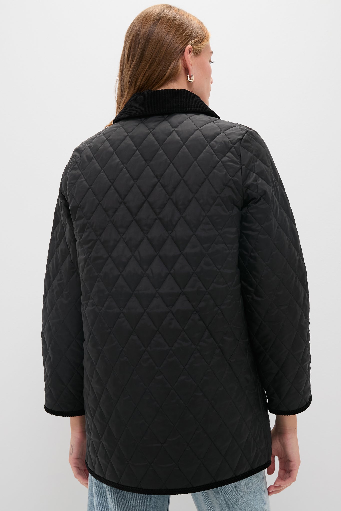 Black Meryl Quilted Jacket