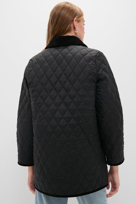 Black Meryl Quilted Jacket