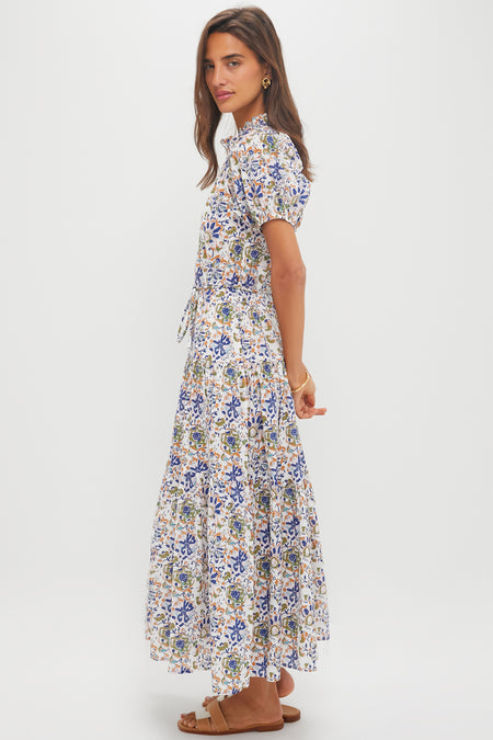 Batik Floral Cream Mazza Maxi