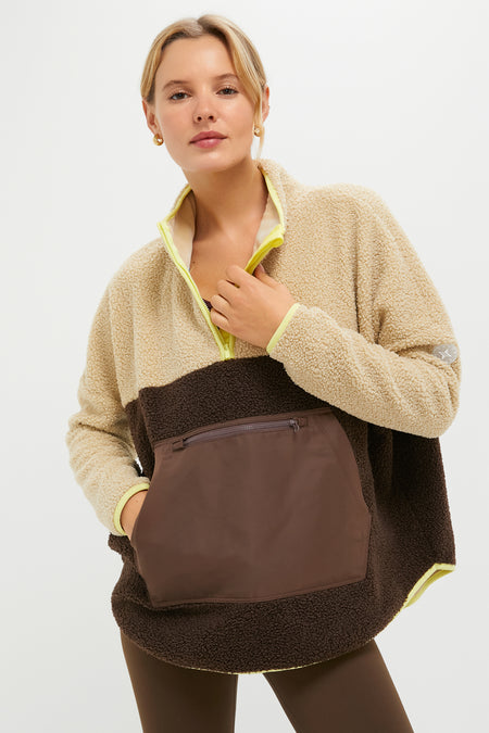 Brown Fleece Cady Quarter Zip