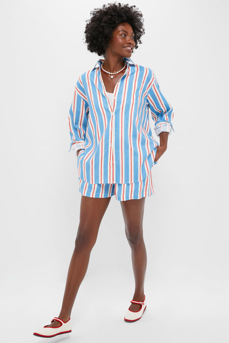 Americana Stripe Avril Button Down