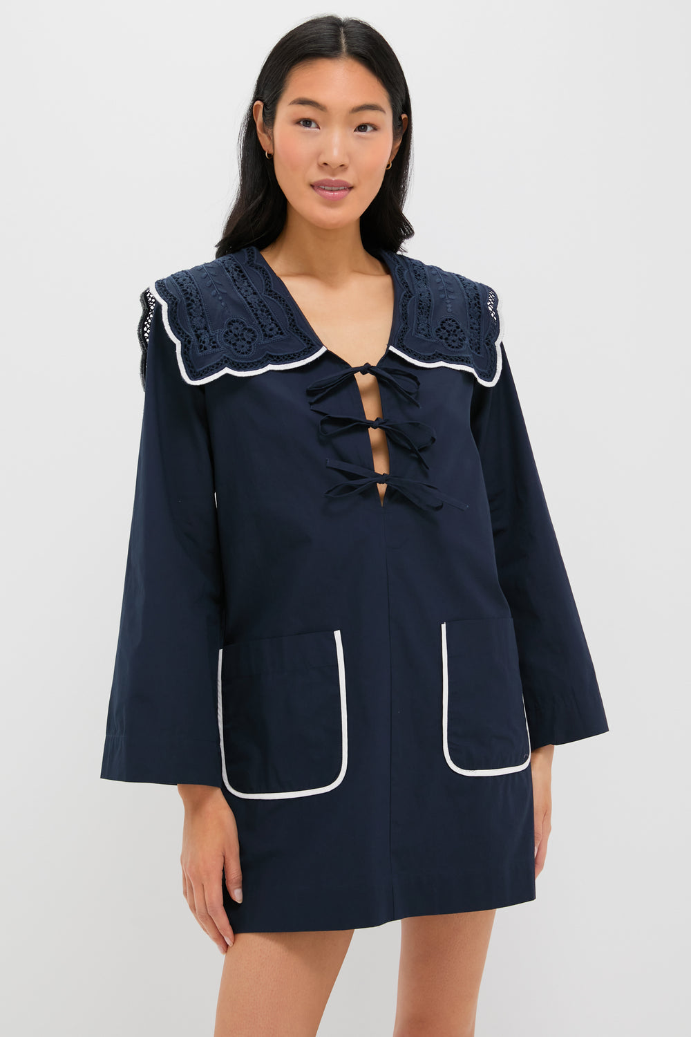 Navy Marie Embroidery Dress | Sea New York Navy Marie Embroidery Dress | Sea New York