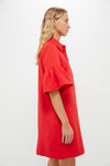 Red Crepe Massey Dress