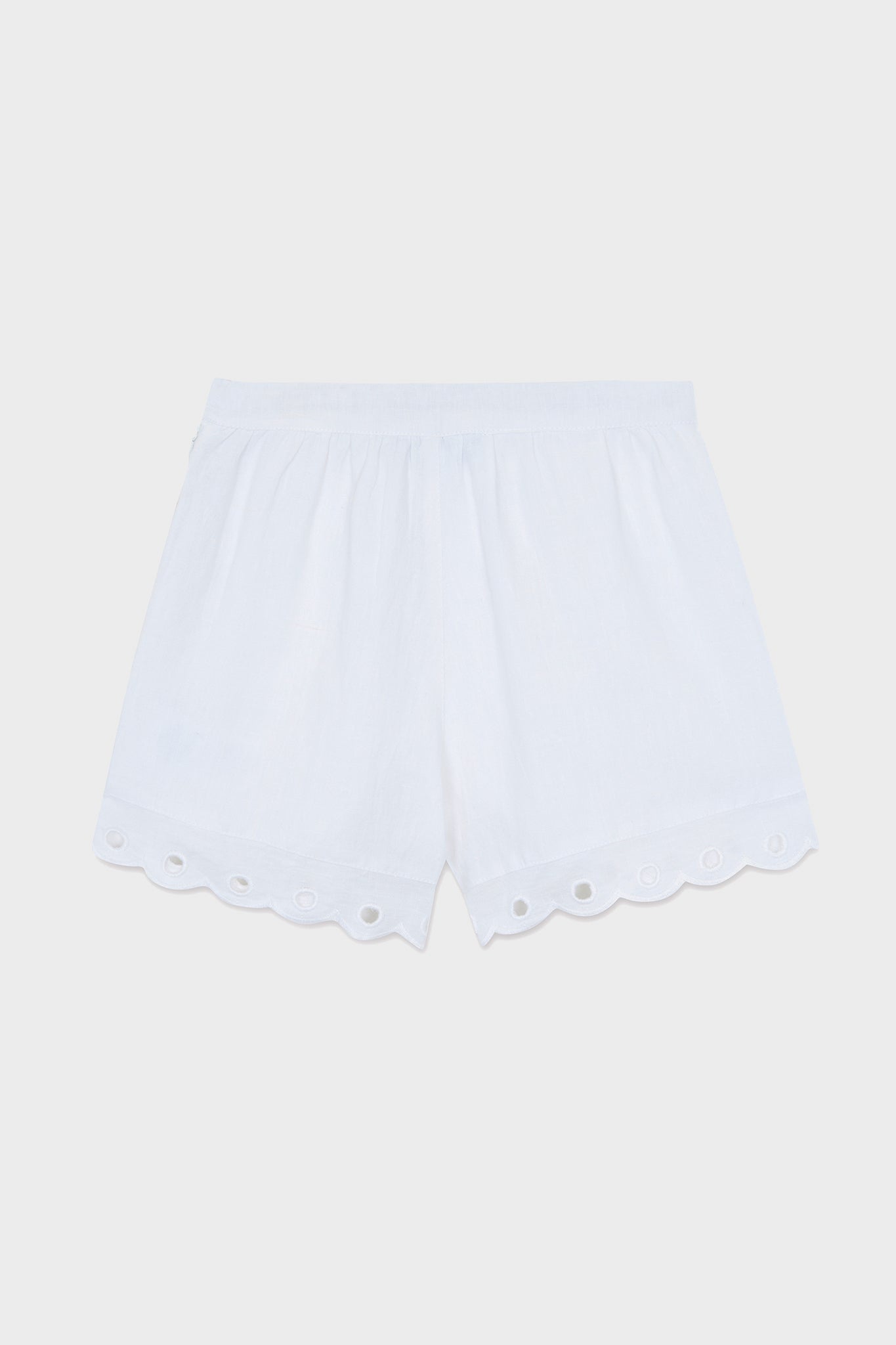 White Eyelet Shorts