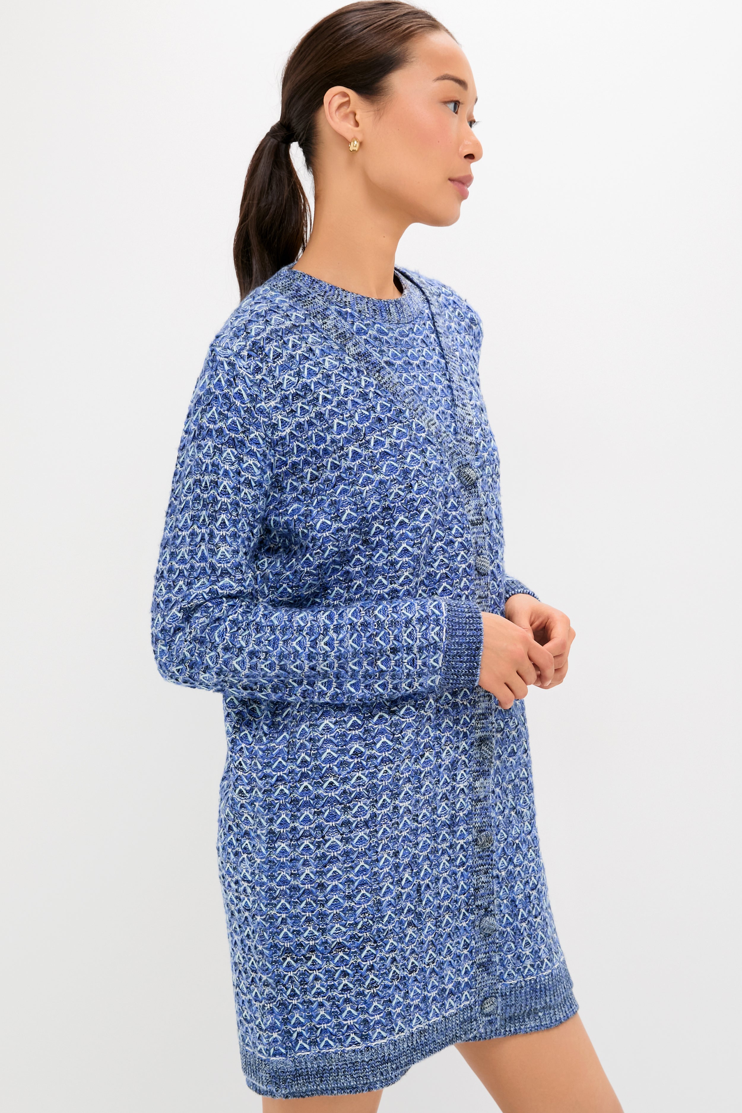 Blue Knit Liv Cardigan | Tuckernuck