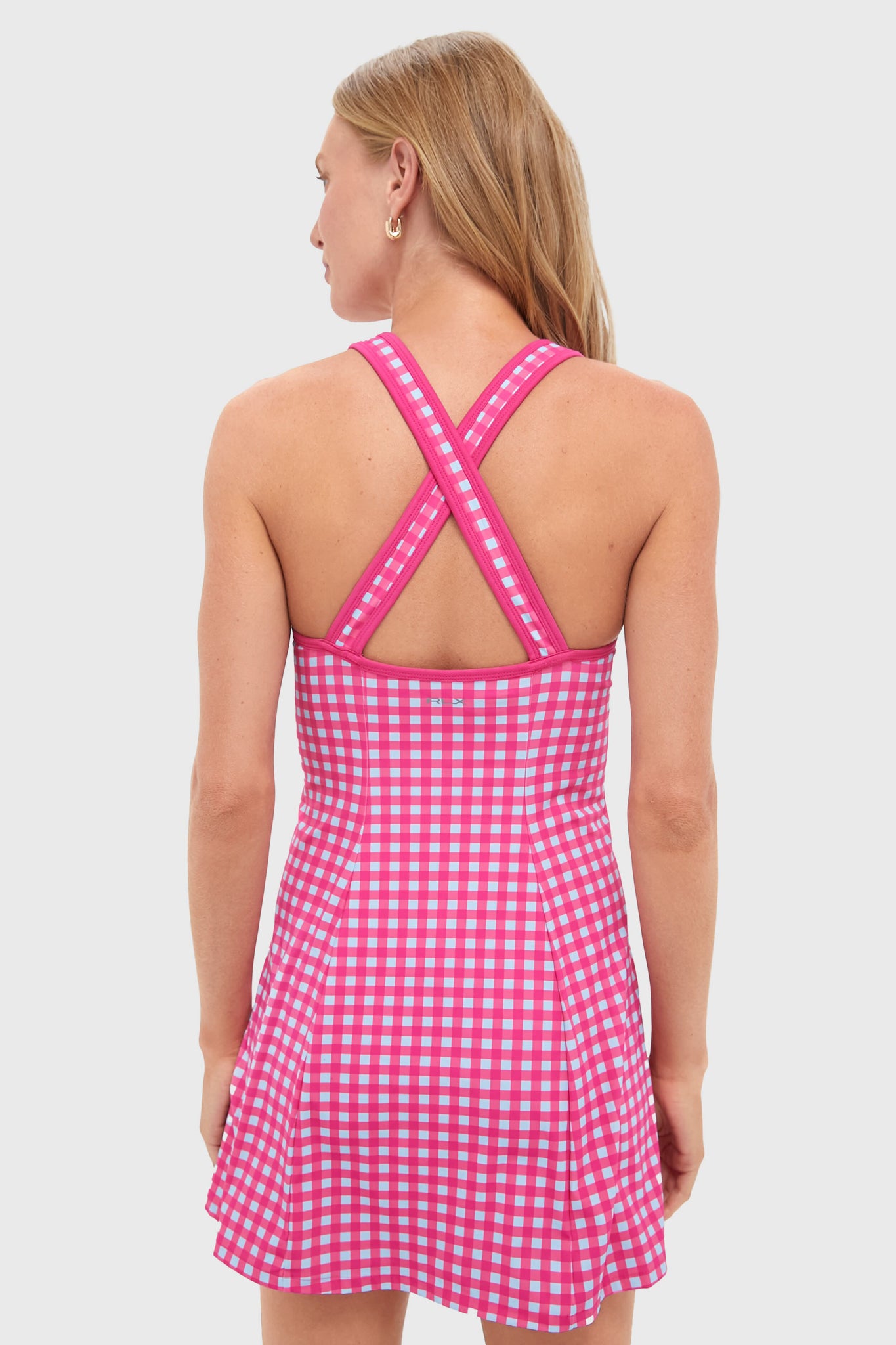 Gingham Sleeveless Dry Wick Tennis Dress | RLX Ralph Lauren Gingham Sleeveless Dry Wick Tennis Dress | RLX Ralph Lauren