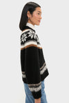 Black Snowflake Ice Rink Cardigan