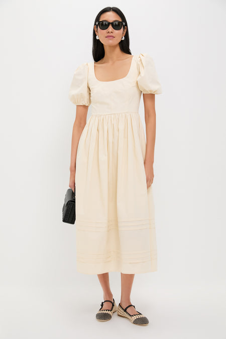 Cream and Black Mary Jane Nell Flat