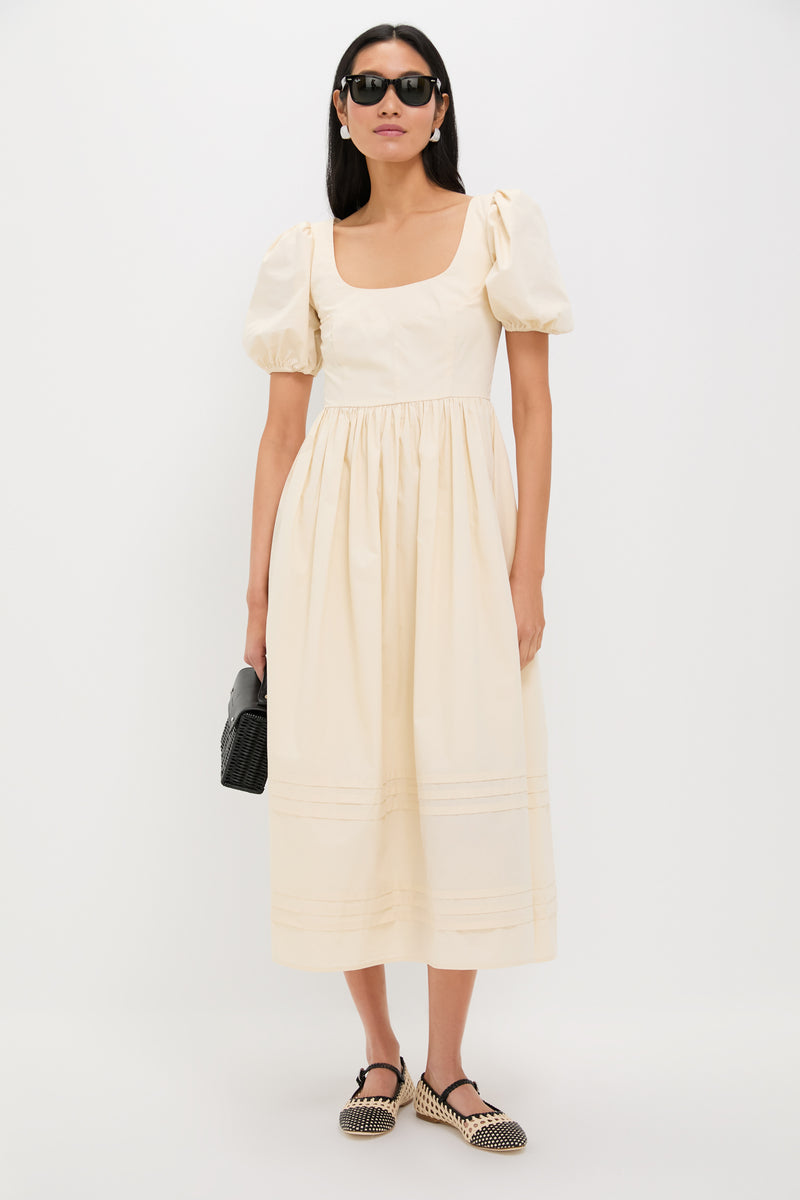 Cream and Black Mary Jane Nell Flat