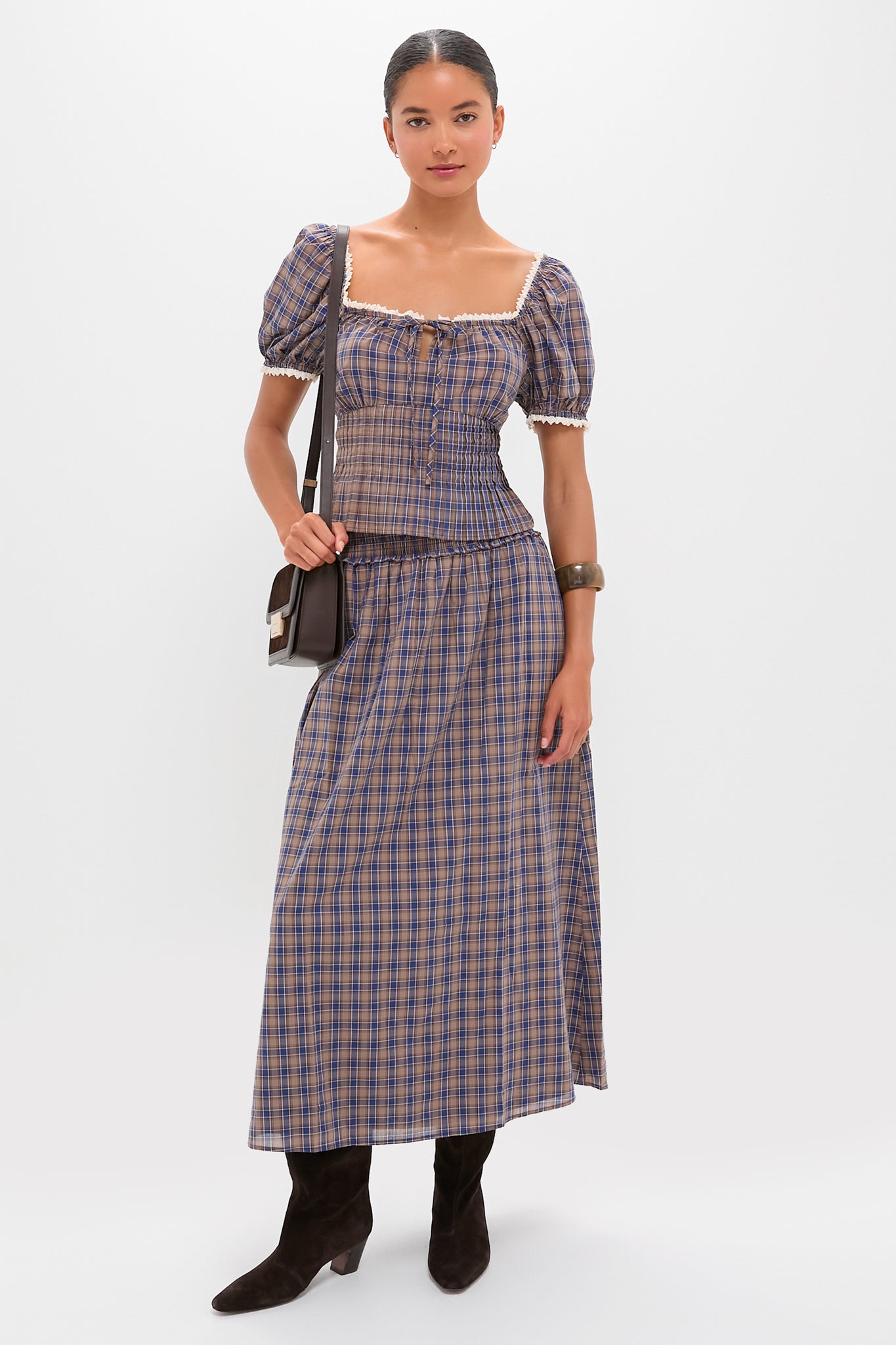 Spencer Plaid Delphine Nap Skirt