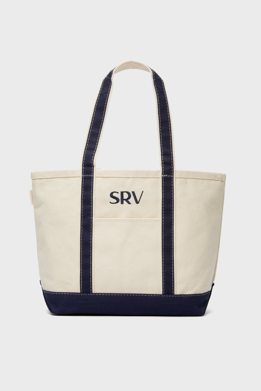 Carmine Tote Navy & Oyster