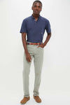 Nautical Blue Drift Linen Polo