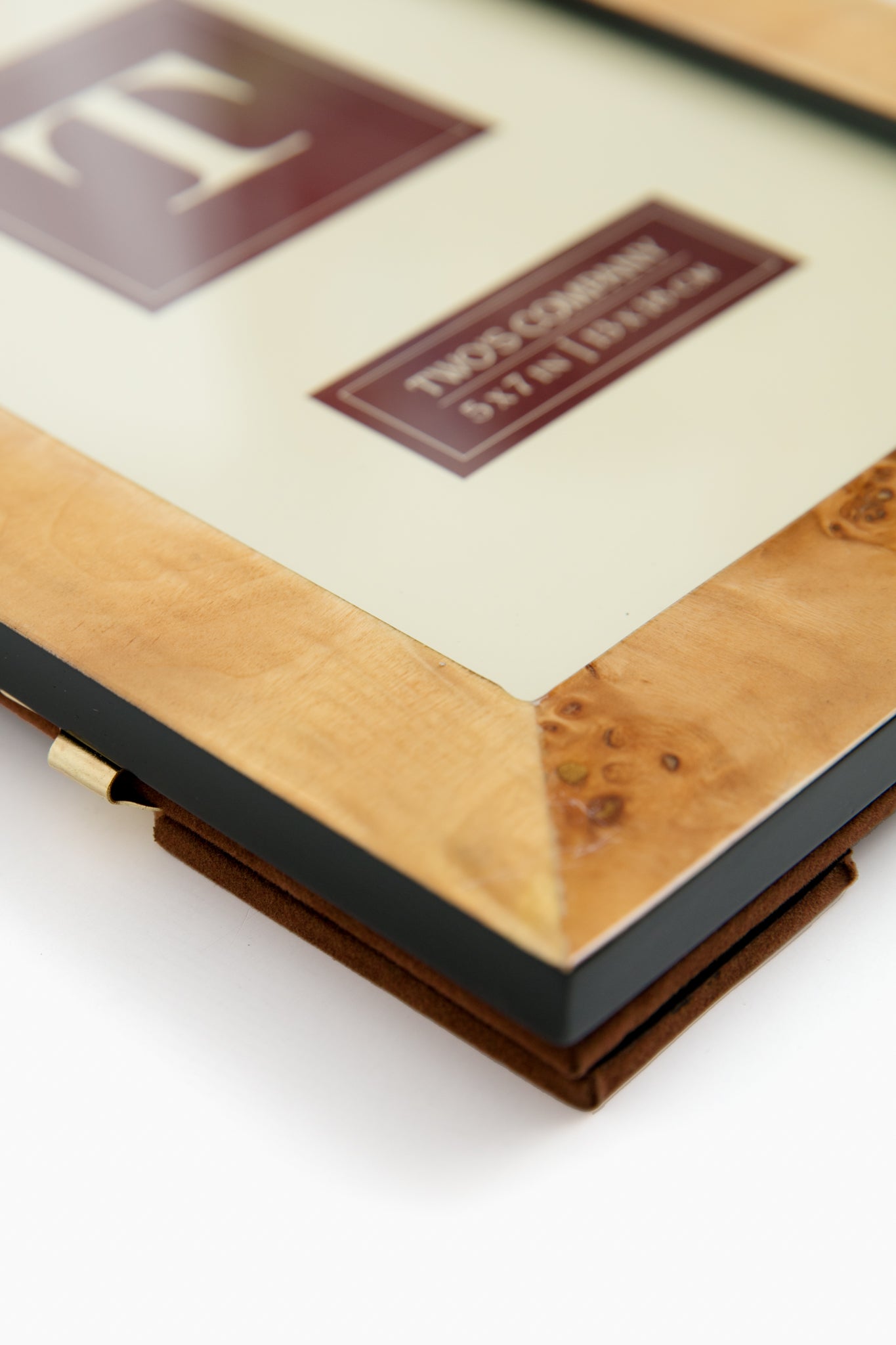 Light Brown Burled Wood 5x7 Picture Frame