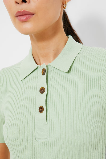 Mint Olivia Rib Knit Polo