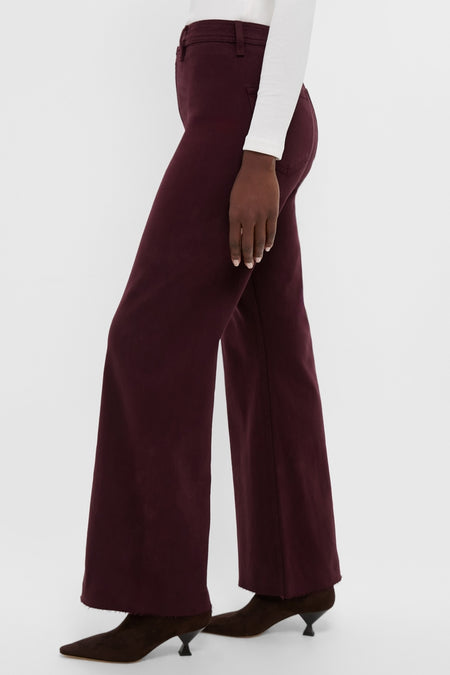 Claret Penny High Rise Wide Leg