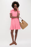 Washed Pink Pique May Polo Dress