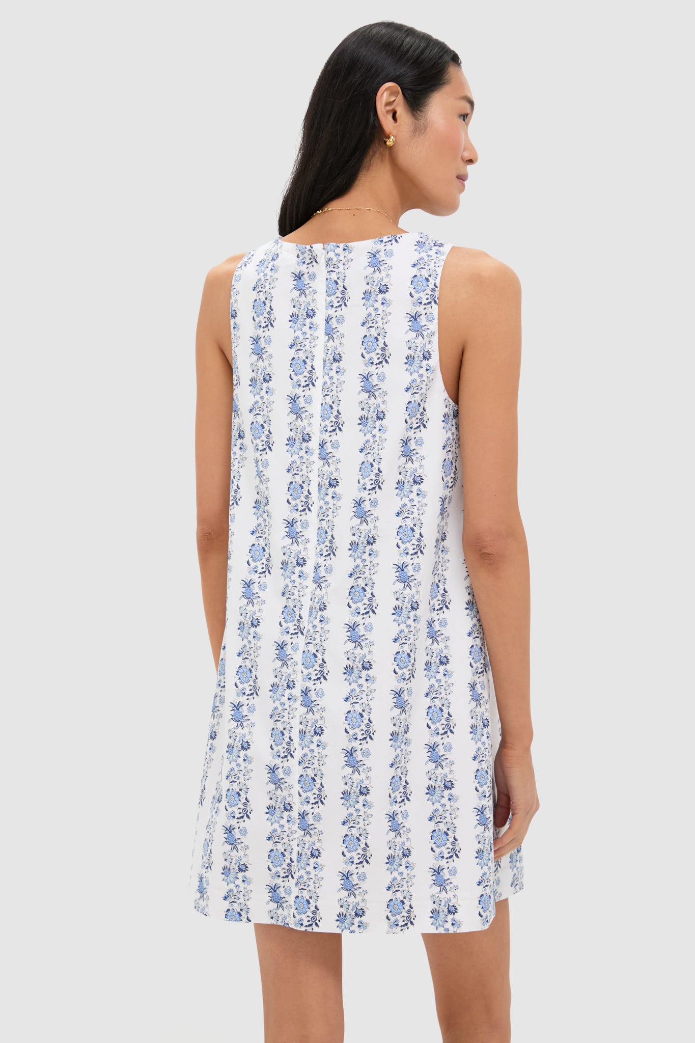 Bella Floral White Shift Dress