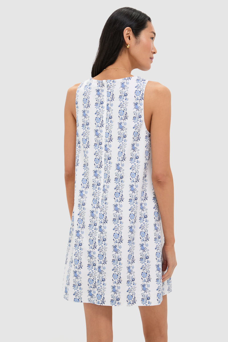 Bella Floral White Shift Dress