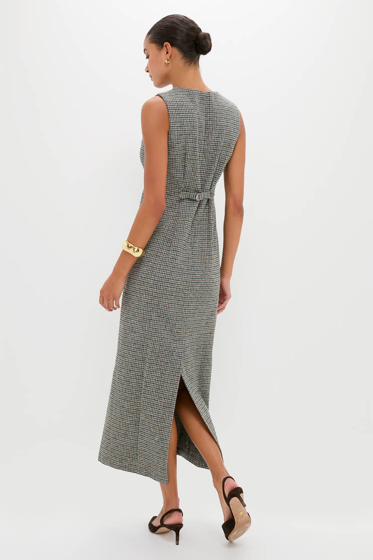 Gun Club Check Form Maxi Dress