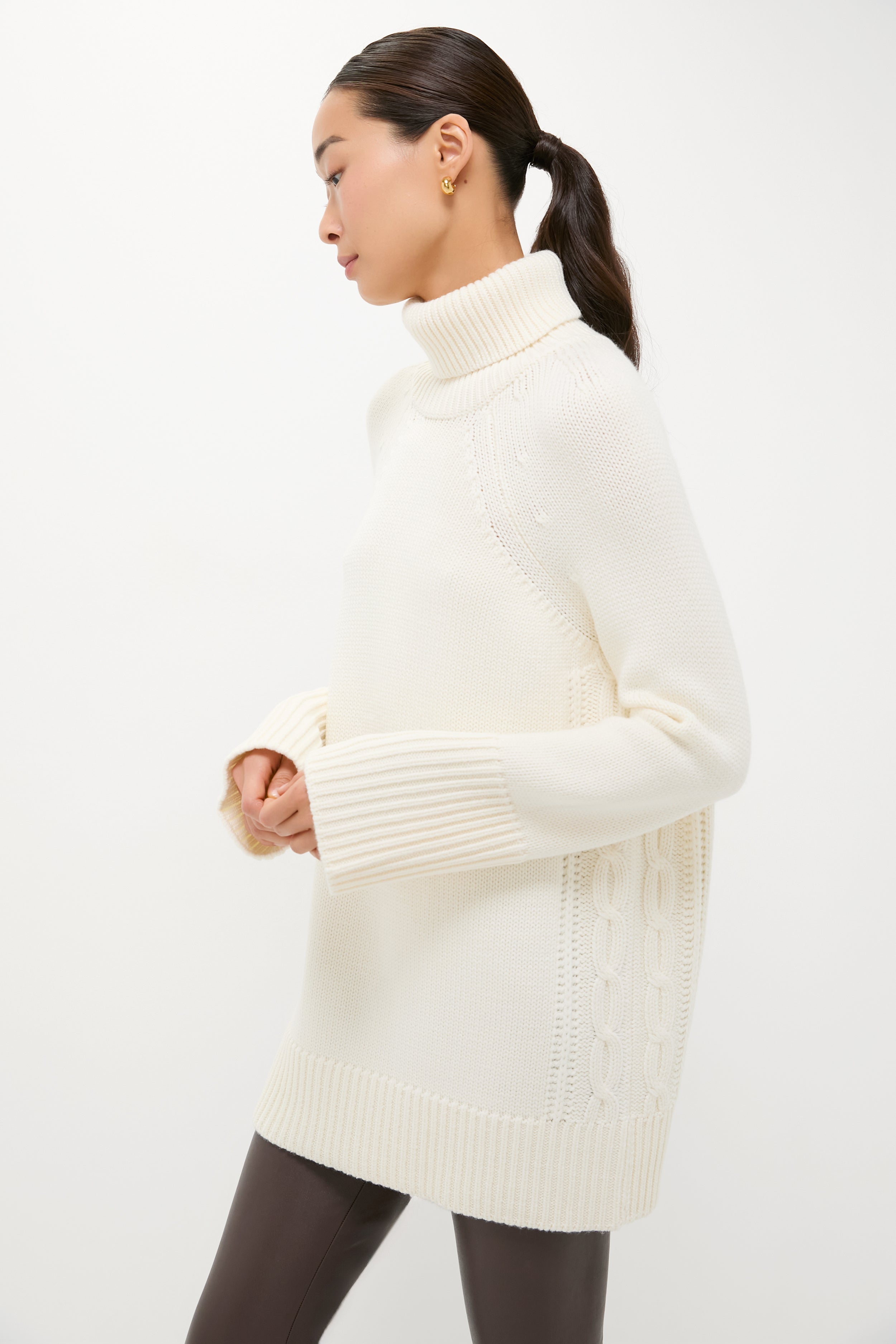 Ivory Louisa Turtleneck Sweater | Tuckernuck