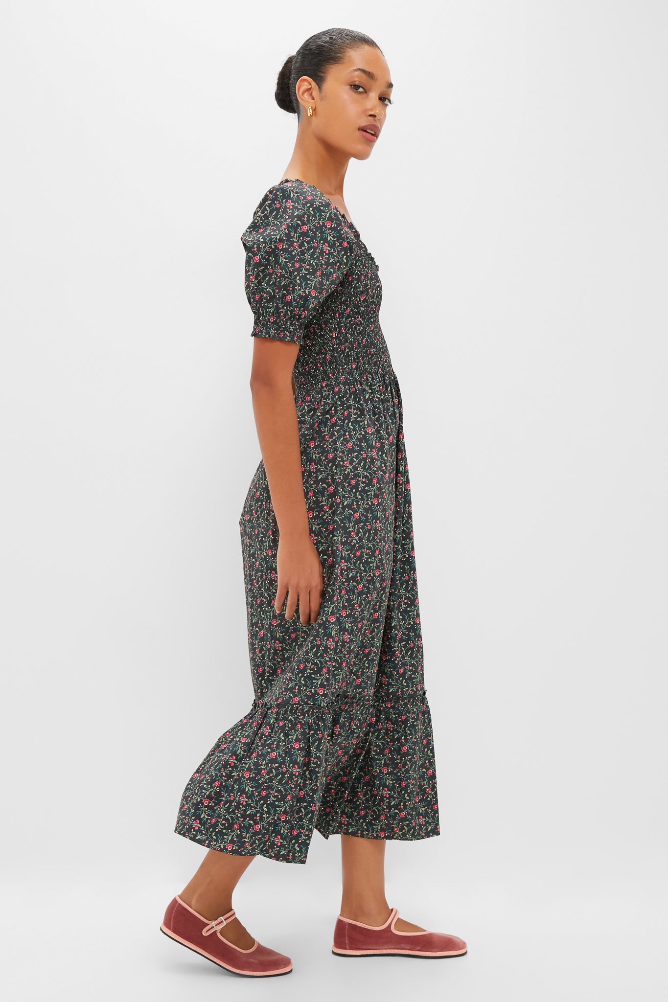 Forest Florentine Ditsy Louisa Nap Dress