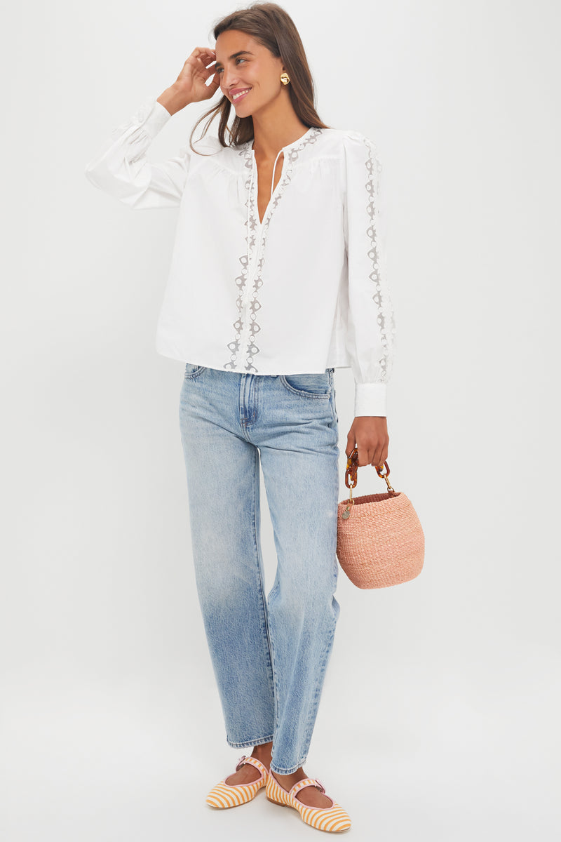 Marigold and Natural Striped Verona Ballet Flats