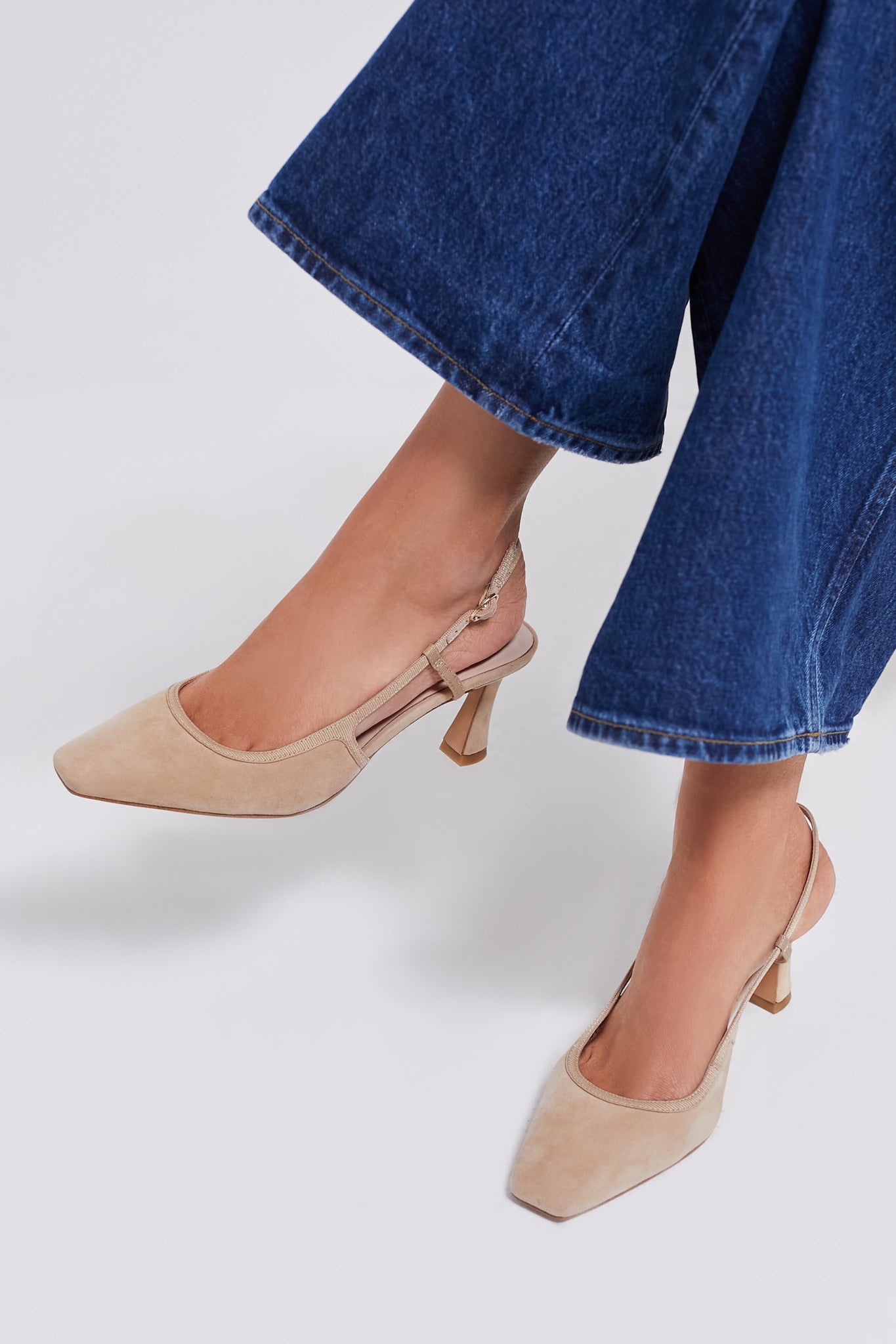 Nude sling back shoes hotsell