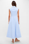 Mist Blue Franca Midi Dress