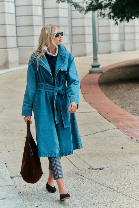 Denim Cillian Trench Coat